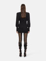 THE ATTICO ''Quinn'' black mini dress  227WCA118RY01100