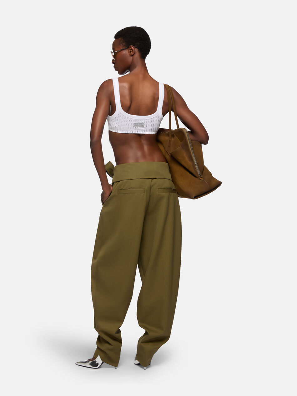 THE ATTICO White and crystal top WHITE/CRYSTAL 247WCT275J050R480