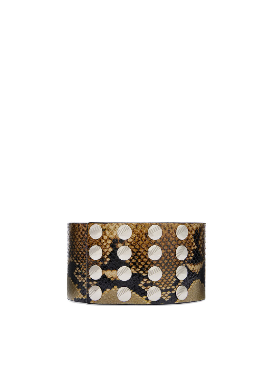 THE ATTICO Black and sahara belt BLACK + SAHARA 251WKE00025LBT003PR202