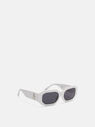THE ATTICO ''Blake'' white sunglasses White/silver/grey 239WAS25MET2560