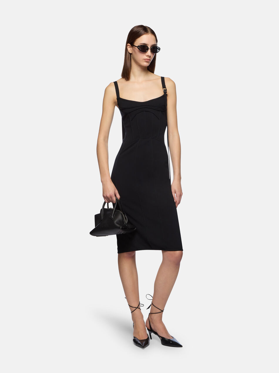 THE ATTICO Black midi dress Black 260WCW00270KVP001AA100