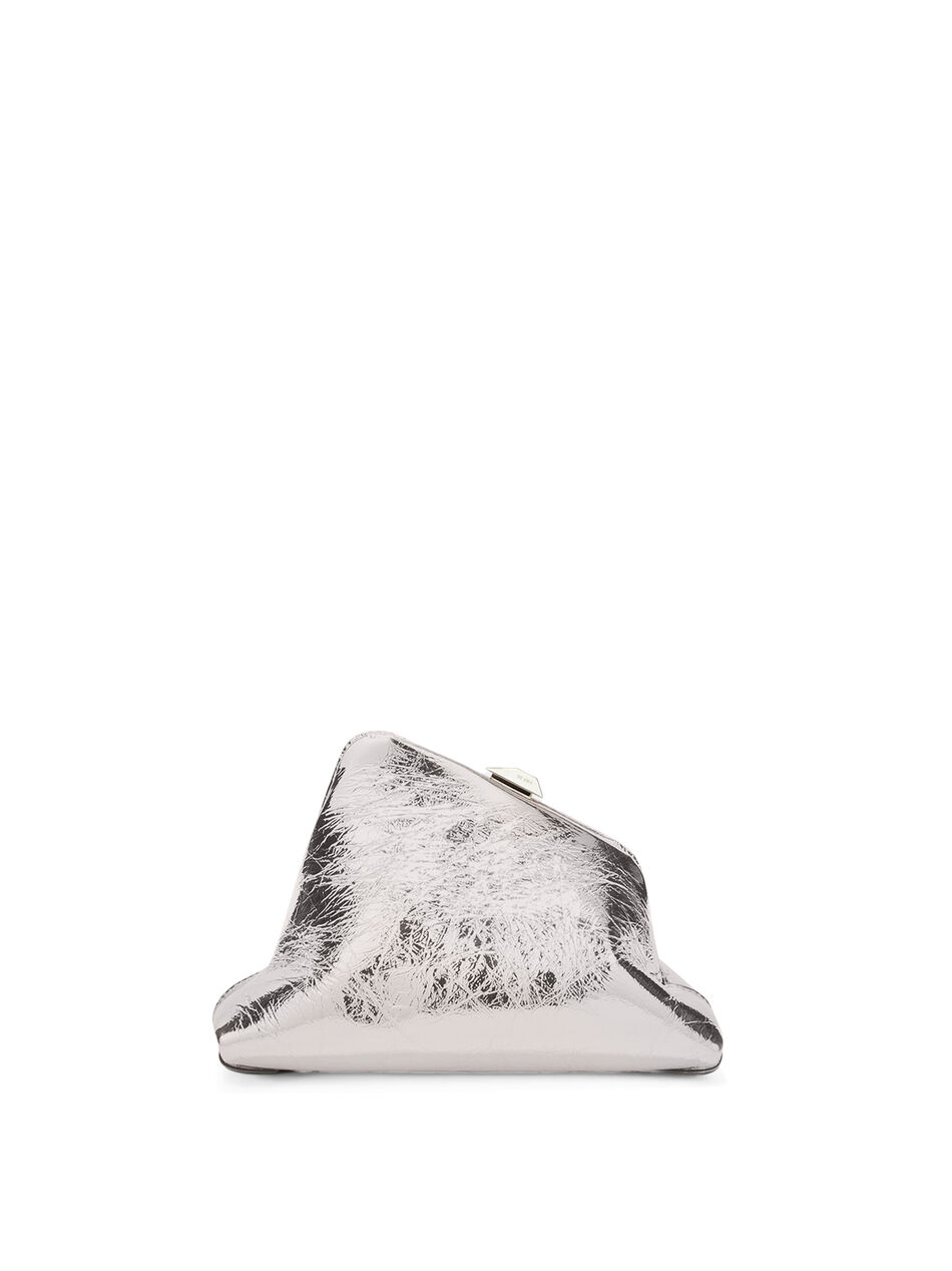 THE ATTICO ''Day Off Small'' silver clutch  SILVER 251WAH00059LBT070AA002