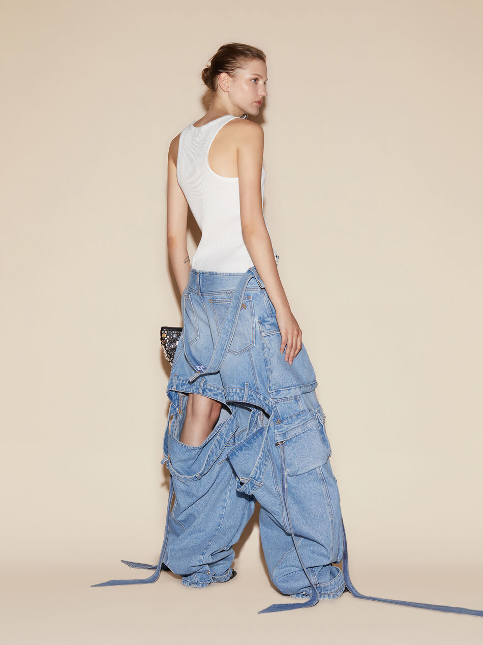 THE ATTICO Sky blue long pants SKY BLUE 246WCP180D085024