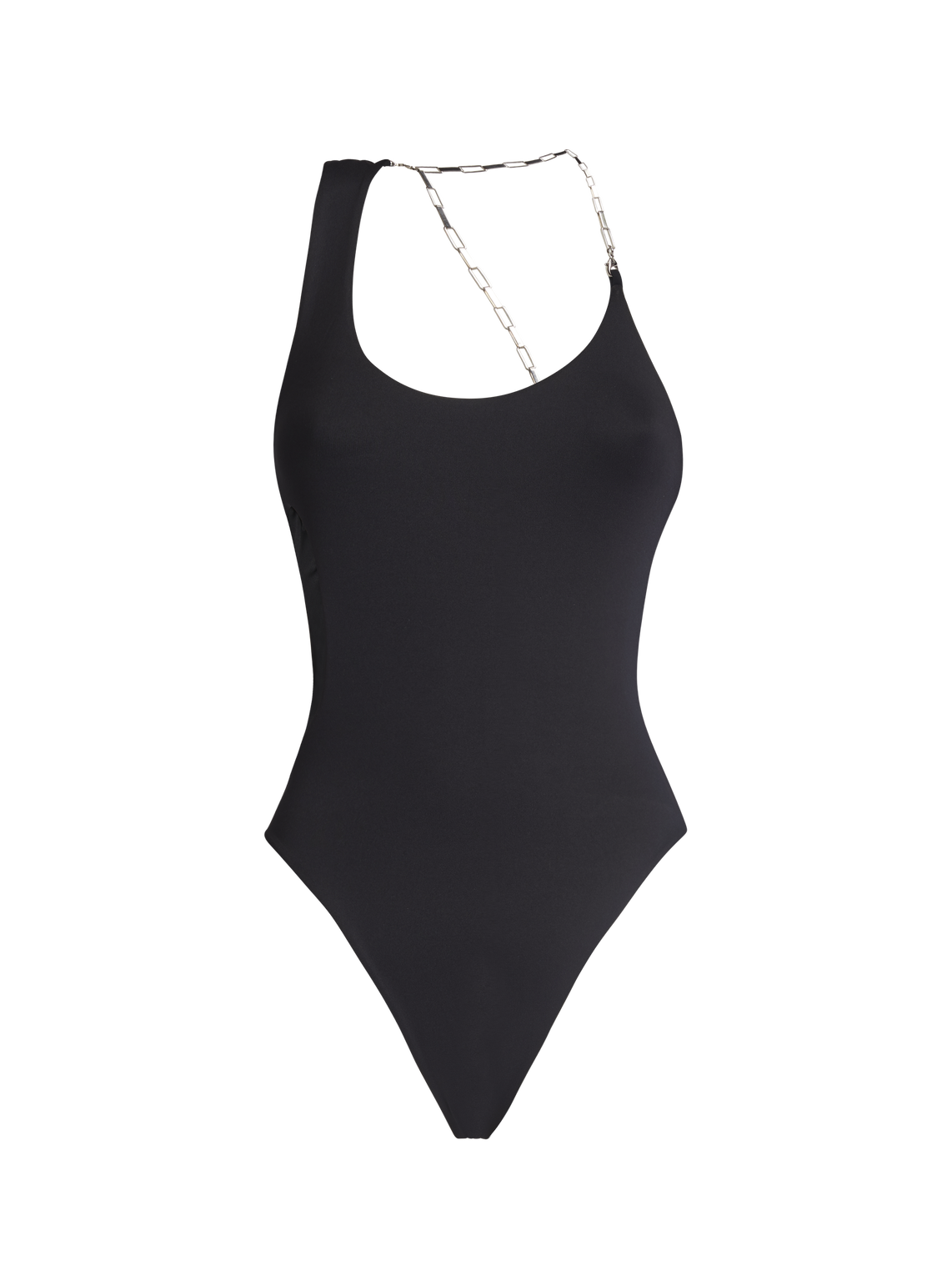 THE ATTICO Matte black swimsuit 1