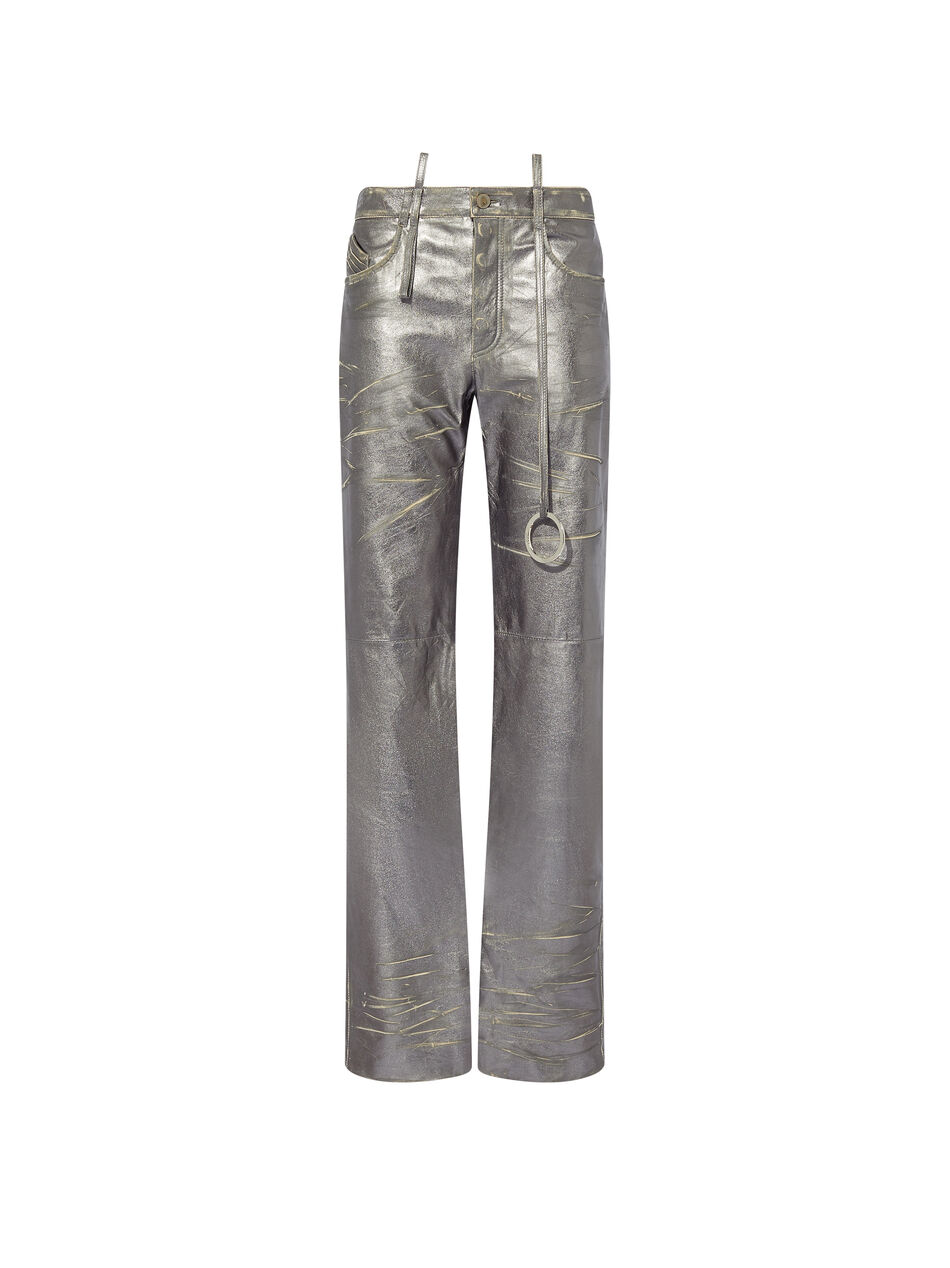 THE ATTICO Silver long pants SILVER 246WCP158L094D002