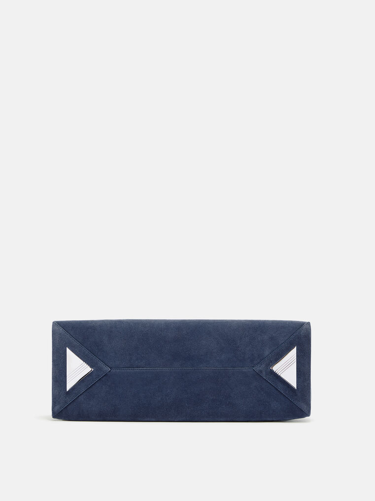 Attico Top Handle ''la Passeggiata Medium'' Sapphire Blue In Blue