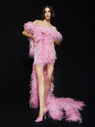 THE ATTICO ''Betul'' pink mini dress