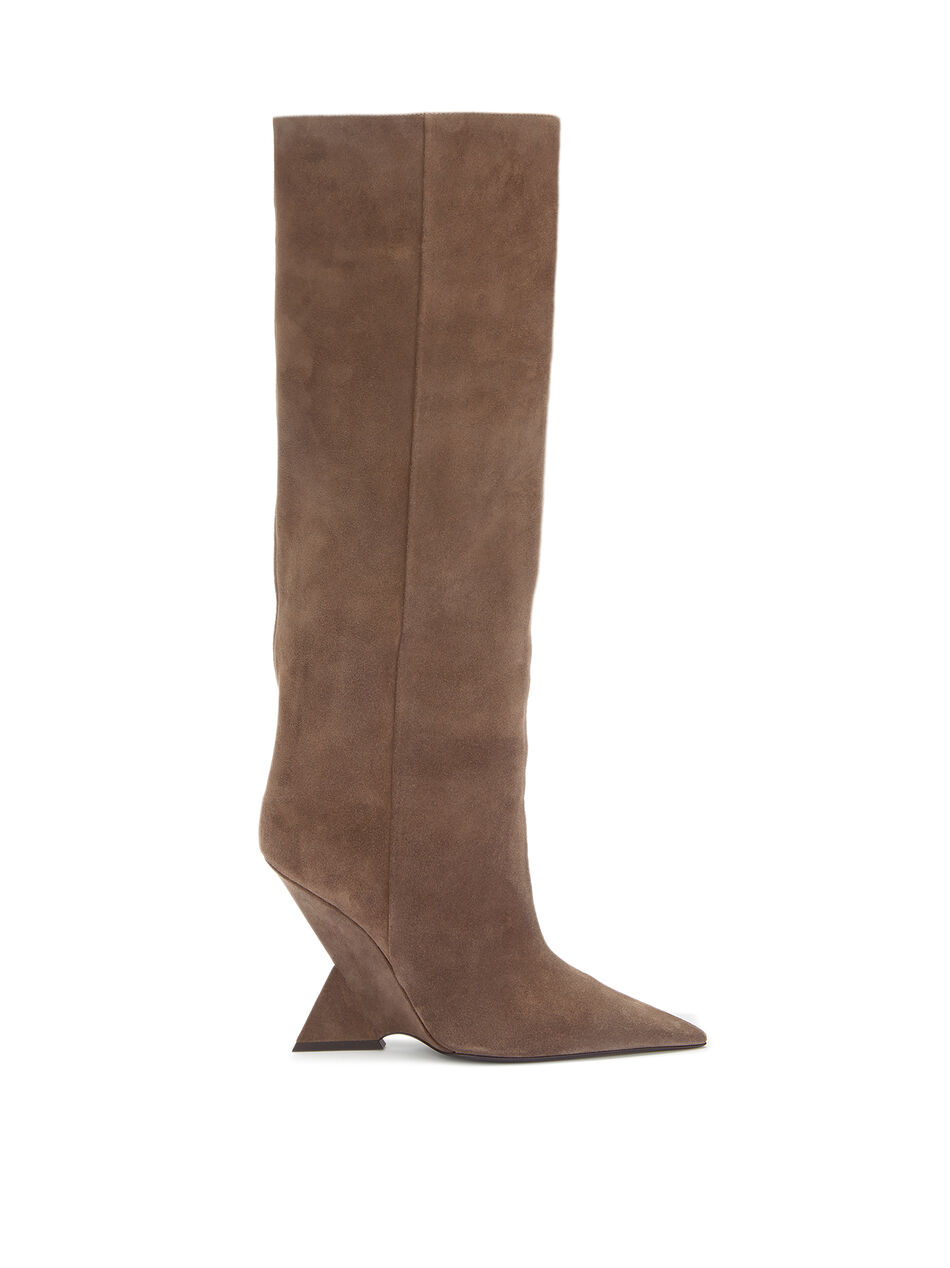 THE ATTICO ''Cheope'' dark grey tube boot Dark grey 241WS626L040624