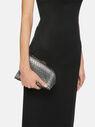 THE ATTICO ''Midnight'' black and crystal mini clutch Black and Crystal 241WAH40V015T627