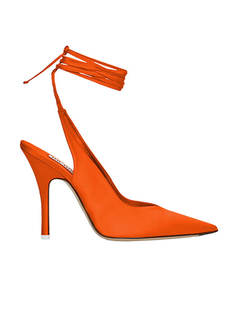 The Attico Shoes The Attico "Venus" orange slingback pumps