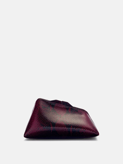 THE ATTICO ''8.30 PM'' burgundy oversized clutch BURGUNDY 260WAH00001LBT003PR114