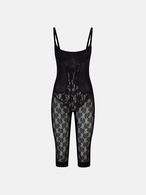 THE ATTICO Black lace overall Black 260WCO00020MIX082AA100