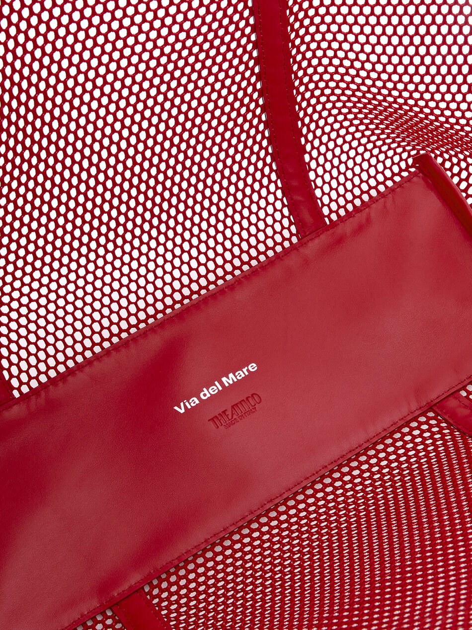THE ATTICO ''Via del Mare'' red tote bag RED 250WAH00053EEE102AA010