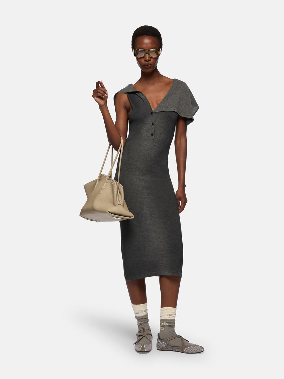 THE ATTICO Grey midi dress GREY 251WCW00255KWS008AA084