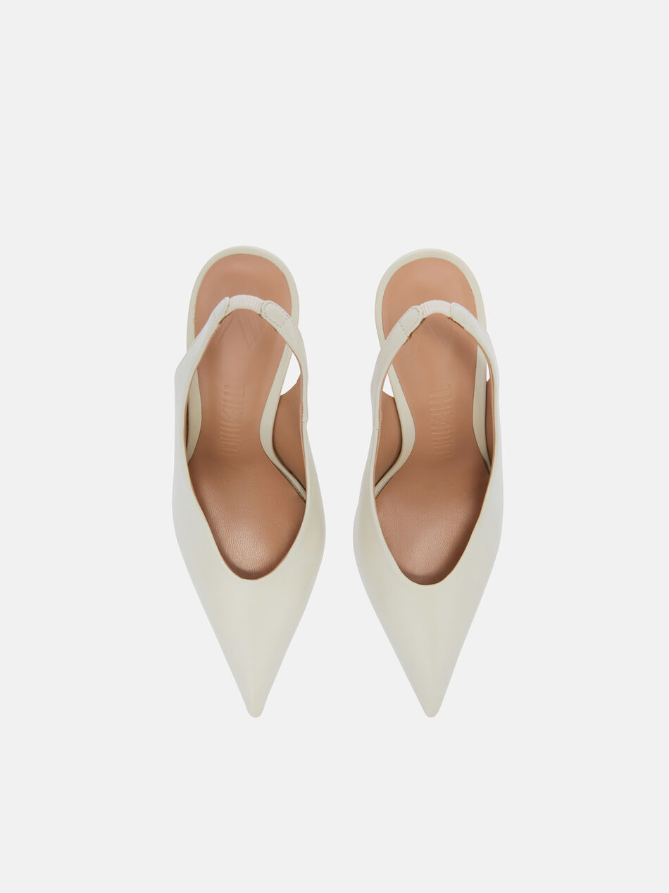 THE ATTICO ''Viper'' slingback white White 250WSH00875LBT019AA001