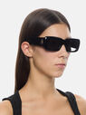 THE ATTICO "Marfa" black sunglasses