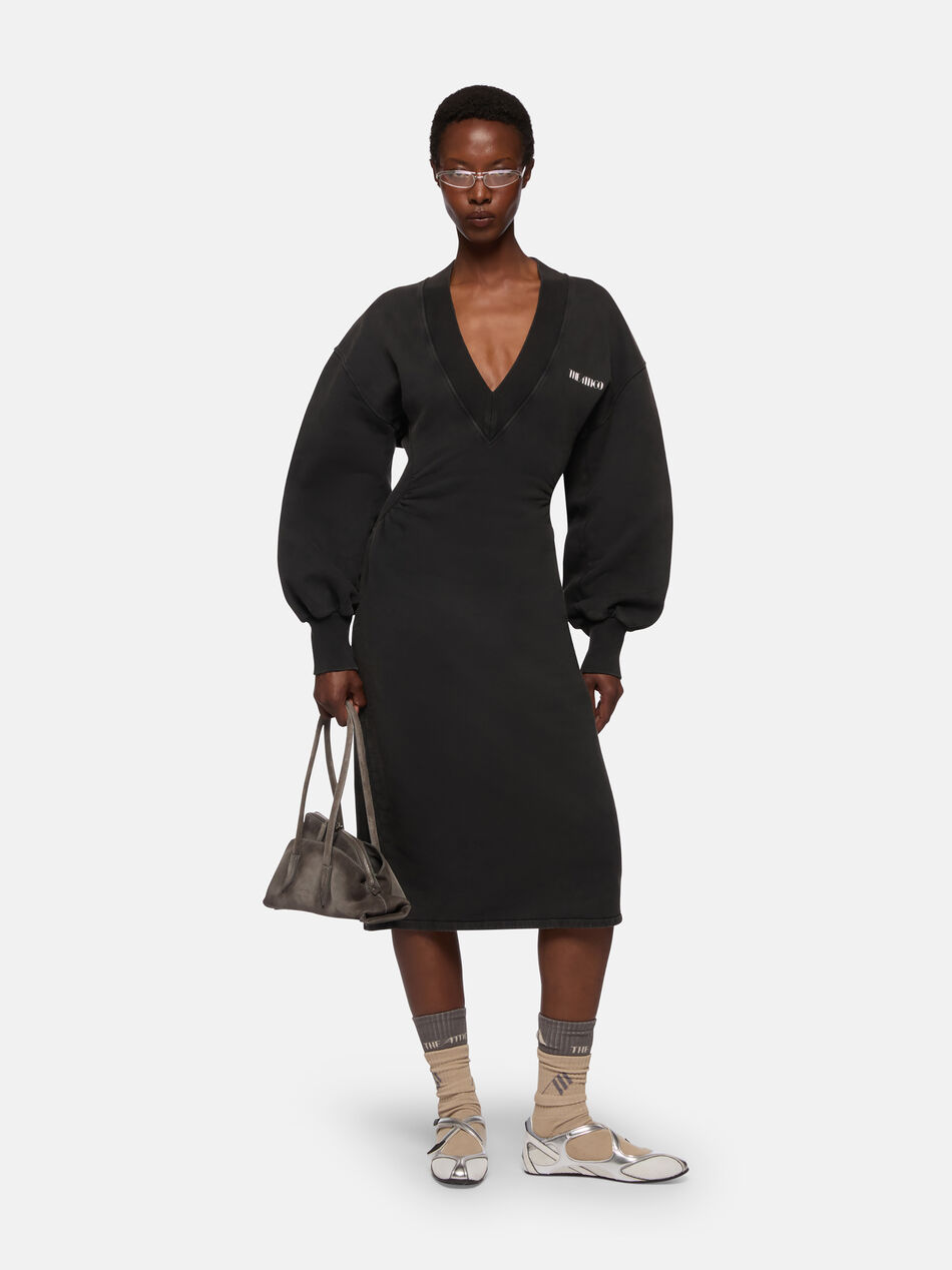 THE ATTICO Faded black midi dress Faded black 251WCW00251JJF003AA615