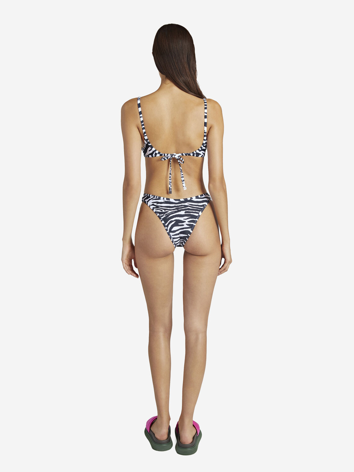 THE ATTICO Zebra printed bikini 3