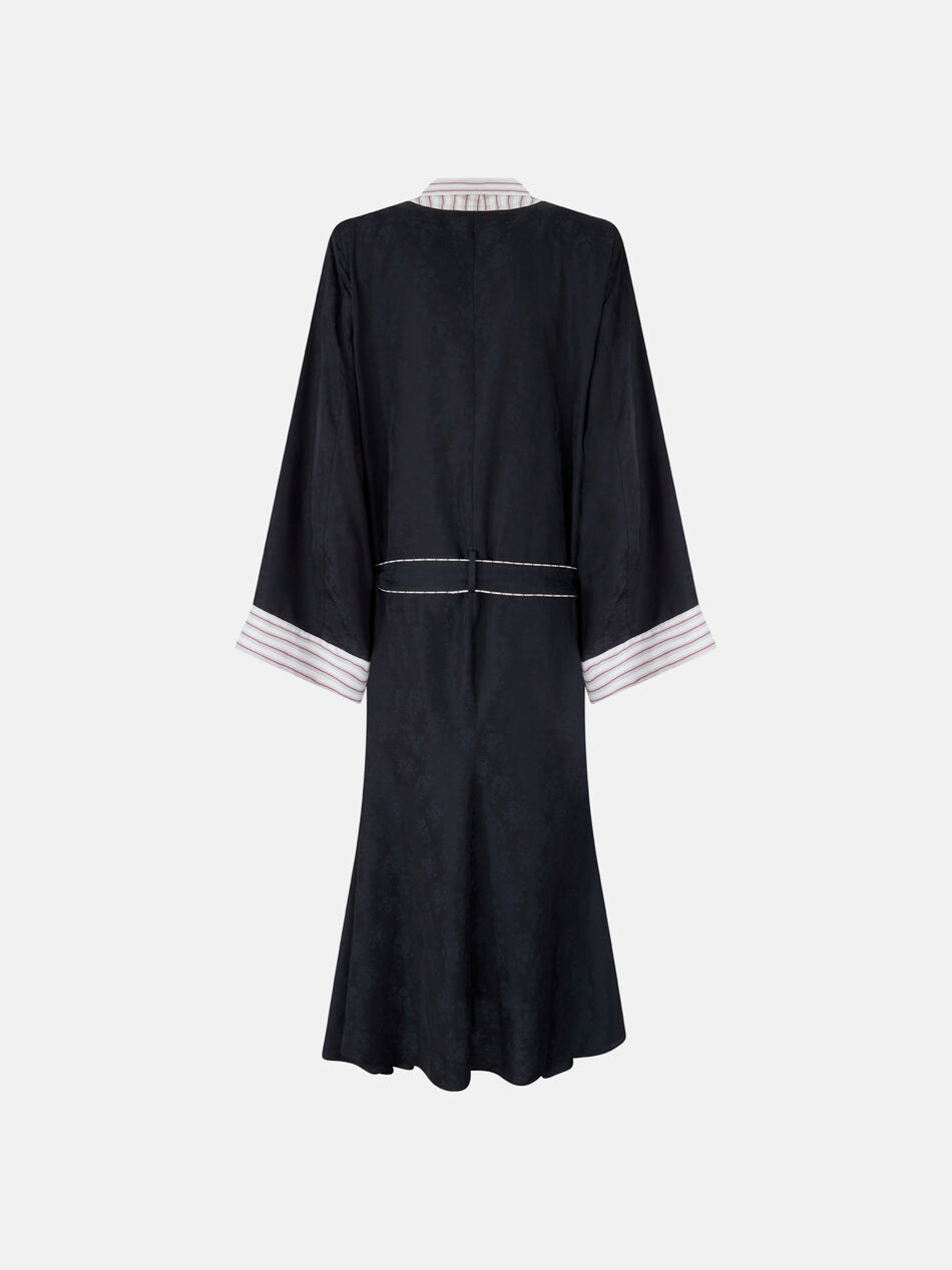 THE ATTICO Black and white long coat MULTICOLOR 260WCC00095MIX076AA021