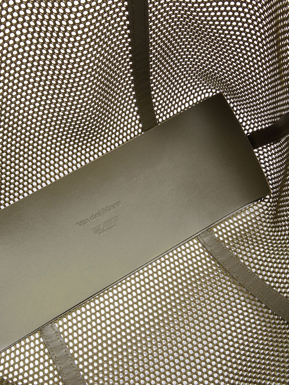 THE ATTICO ''Via del Mare'' military green tote bag Military green SPEWAH53E102828