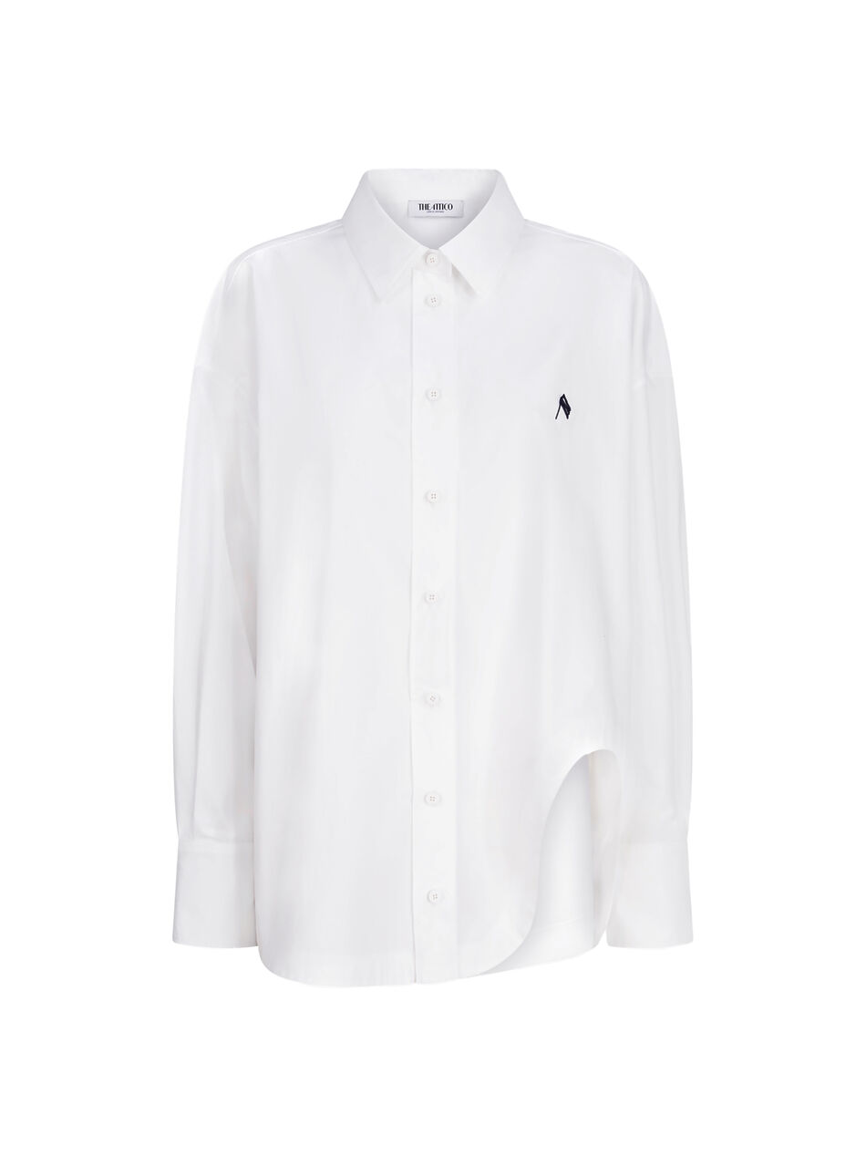 THE ATTICO ''Diana'' white and navy blue shirt White/navy blue 251WCH00004CCC052AA870