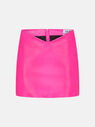 THE ATTICO ''Lea'' neon fuchsia mini skirt