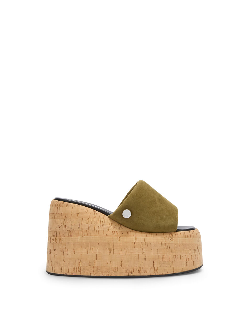 THE ATTICO ''Mochi'' khaki flatform Khaki 260WSH00905MIX106AA853