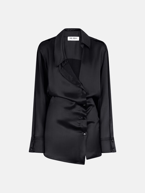 THE ATTICO Black mini dress Black 260WCA00462VVV102AA100