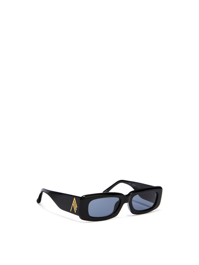 Shop Attico 'mini Marfa' Sunglasses In Black