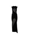 THE ATTICO Black long dress Black 241WCW105KC067100