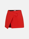 THE ATTICO ''Cloe'' red mini skirt
