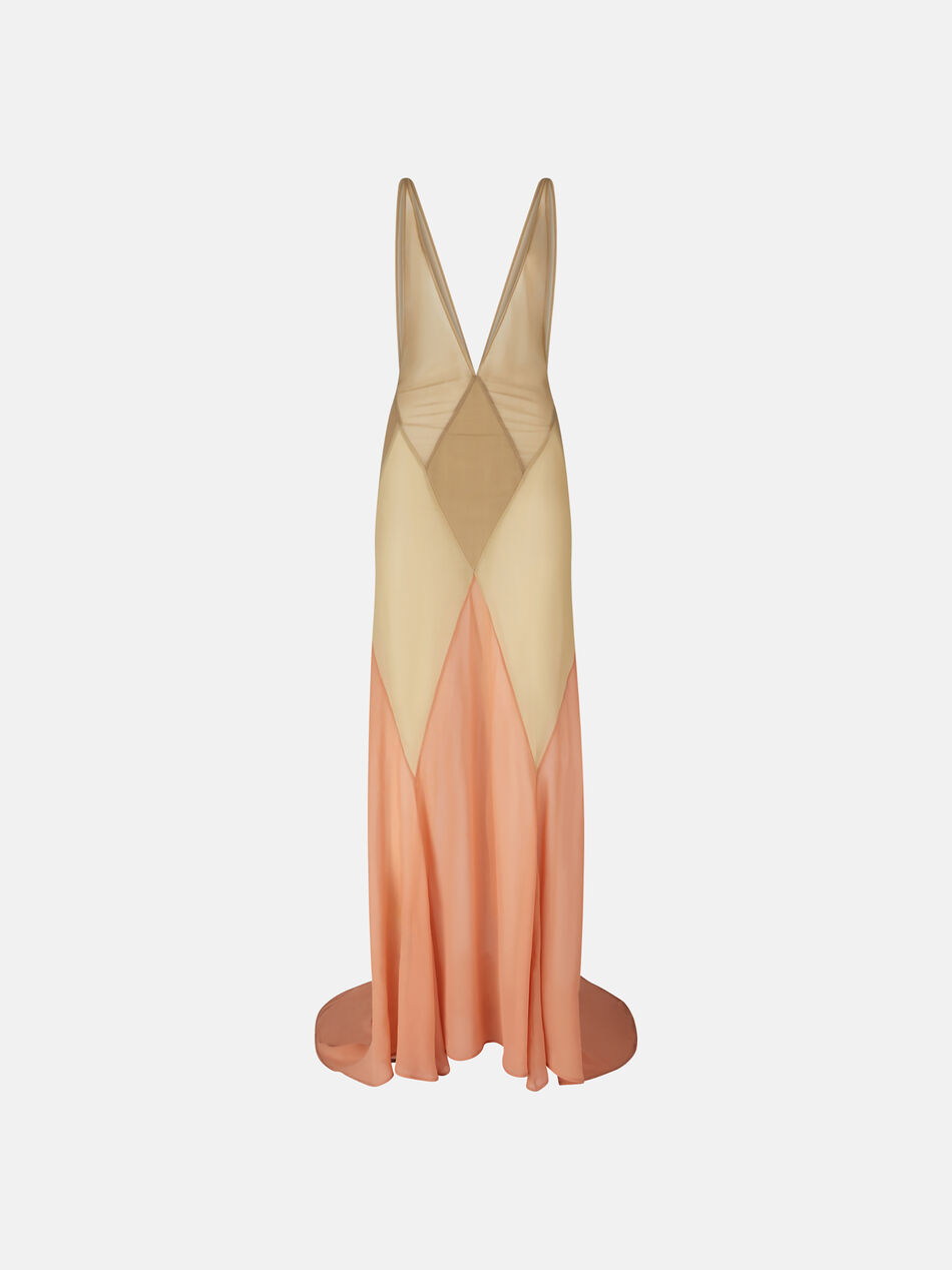 THE ATTICO Sand long dress SAND 250WCW00227MIX033AA296