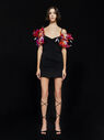 THE ATTICO ''Poppy'' black mini dress MULTICOLOR 226WCA139E043R021