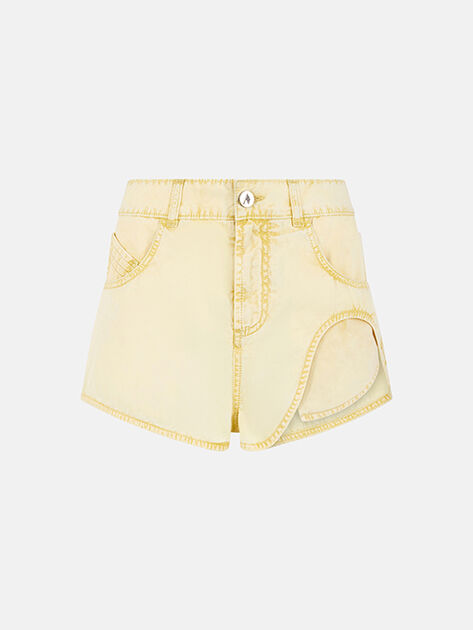 THE ATTICO Pale yellow shorts PALE YELLOW 260WCQ00018DDC098AA044