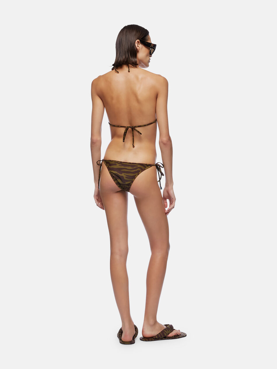 THE ATTICO Dark green and dark brown bikini Dark green/dark brown 250WBC00008PAA014PR997