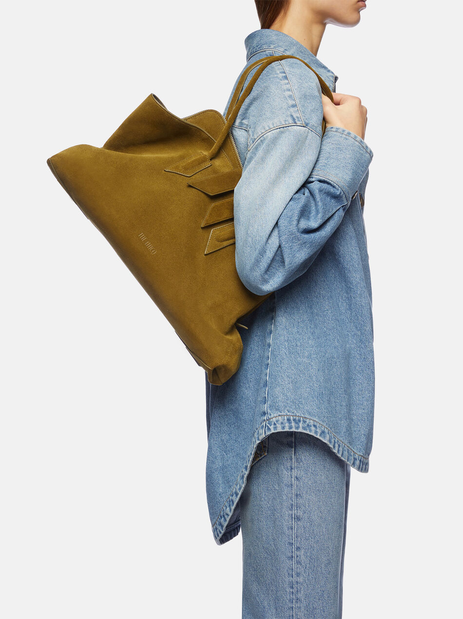 THE ATTICO ''La Passeggiata Medium'' khaki top handle Khaki 250WAH00054LBT007AA853