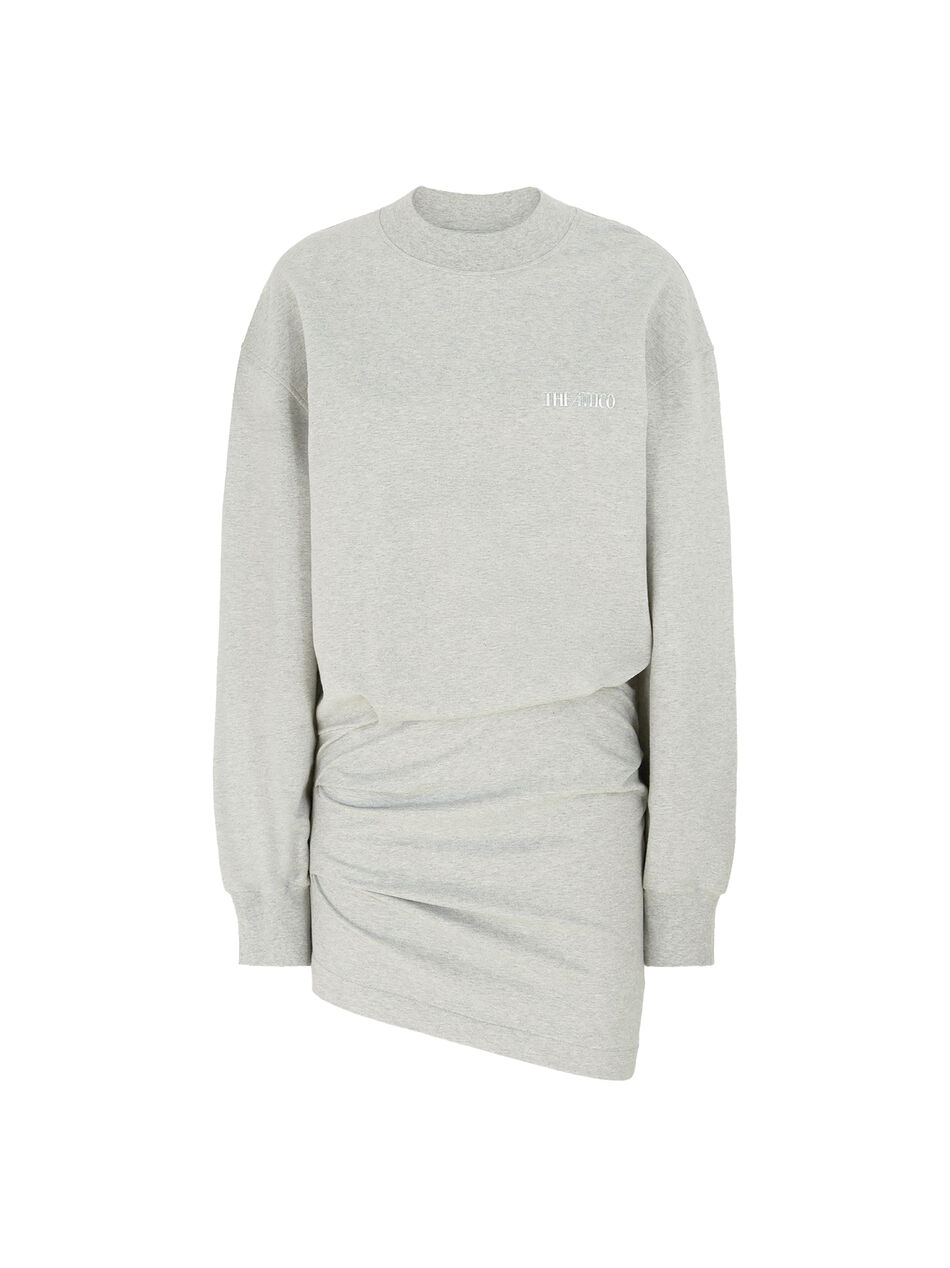 THE ATTICO Melange grey mini dress light grey melange 250WCA00393JJF006AA183