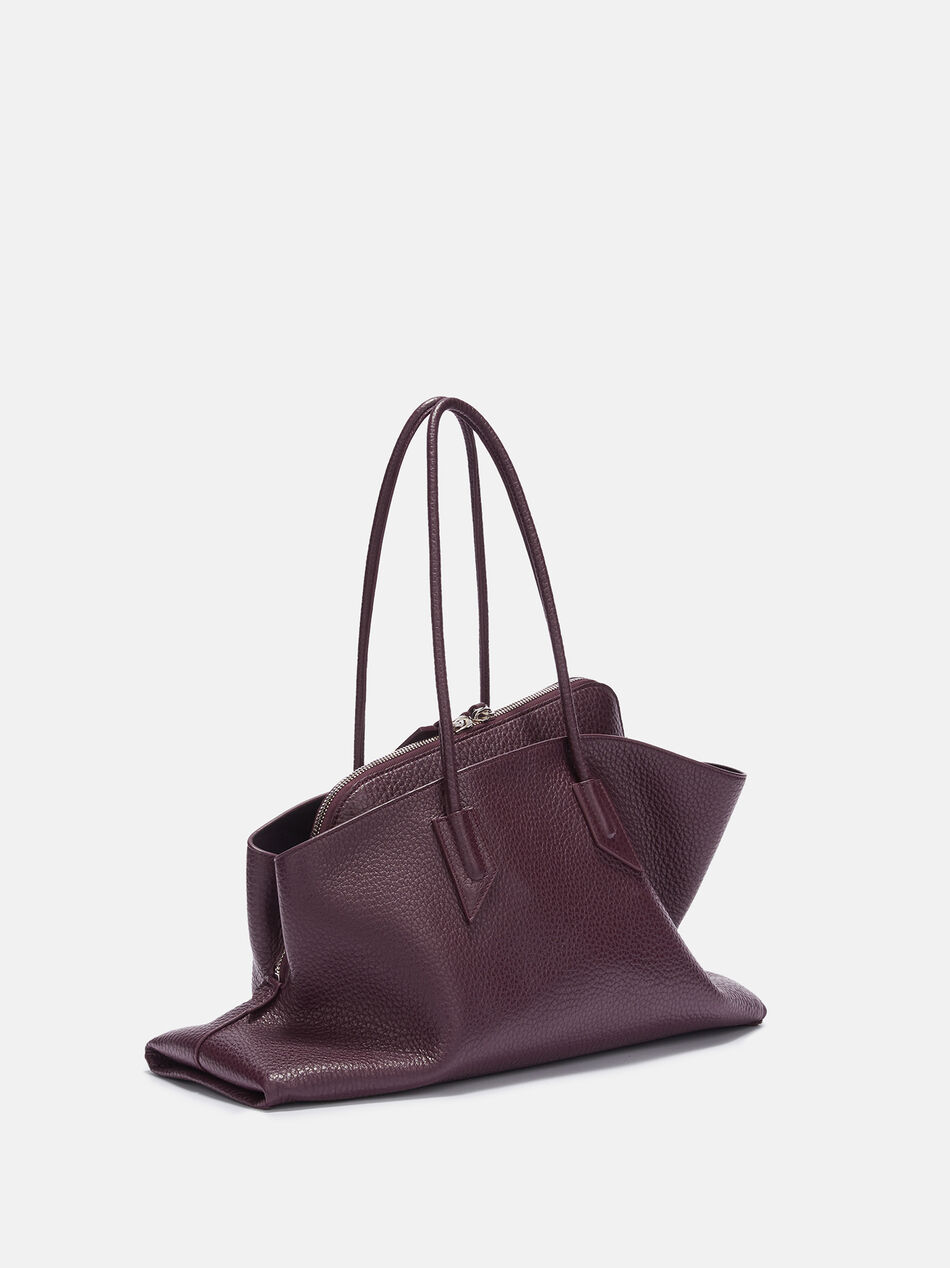 THE ATTICO ''La Passeggiata Medium'' burgundy top handle BURGUNDY 250WAH00054LBT117AA114