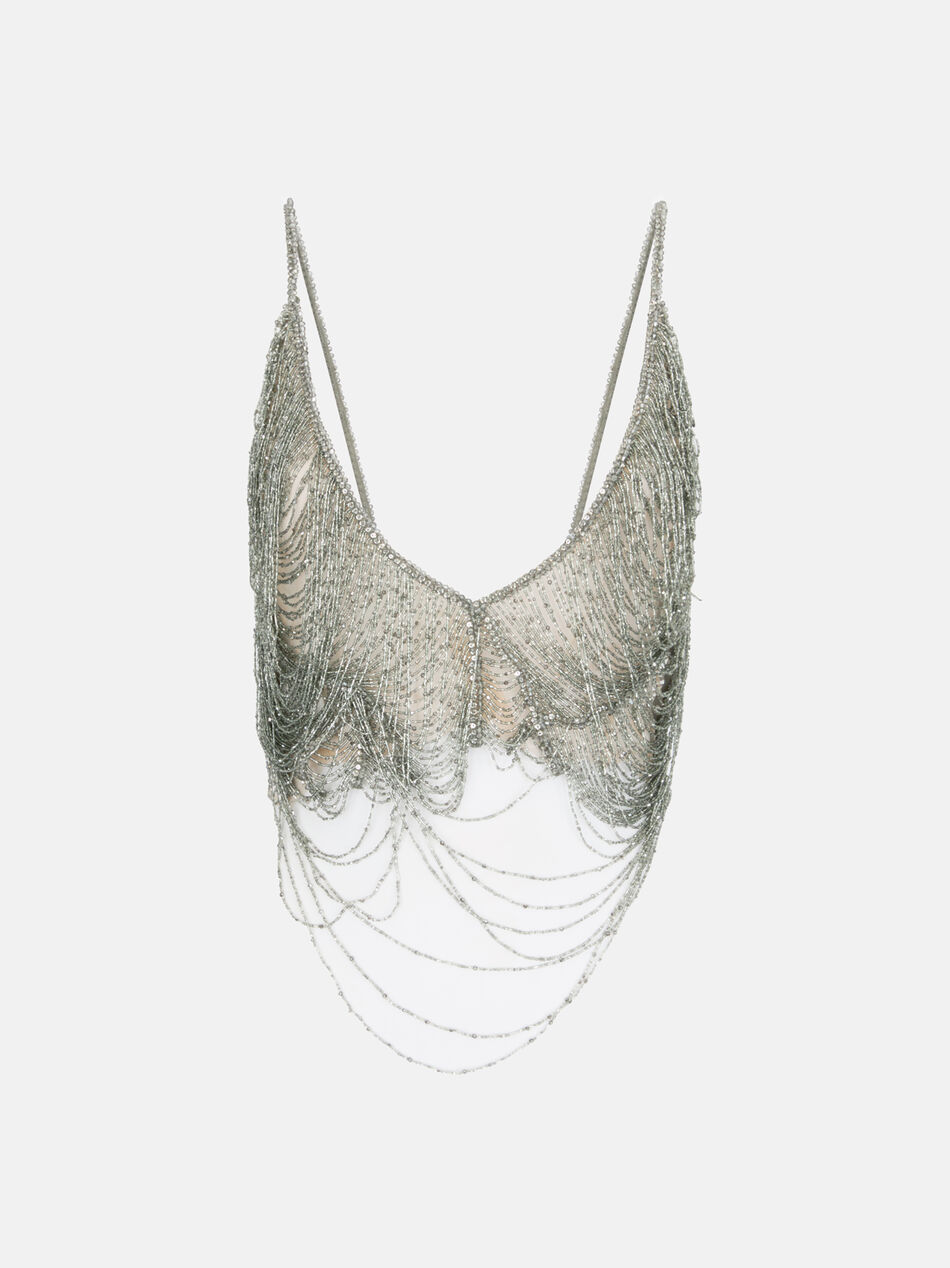 THE ATTICO Military green top MILITARY GREEN 250WCI00020EMB006RA081