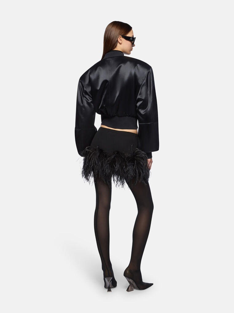 Attico Bomber Black In Black