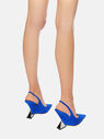 THE ATTICO ''Cheope'' electric blue and silver slingback Electric blue/silver 241WS779L007H642