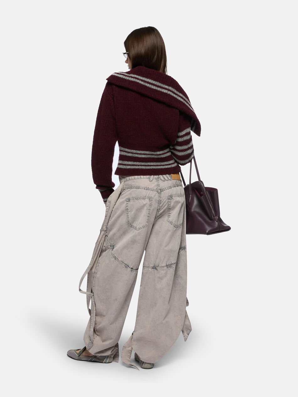 THE ATTICO Burgundy cardigan BURGUNDY 251WCD00008KWW002AA114