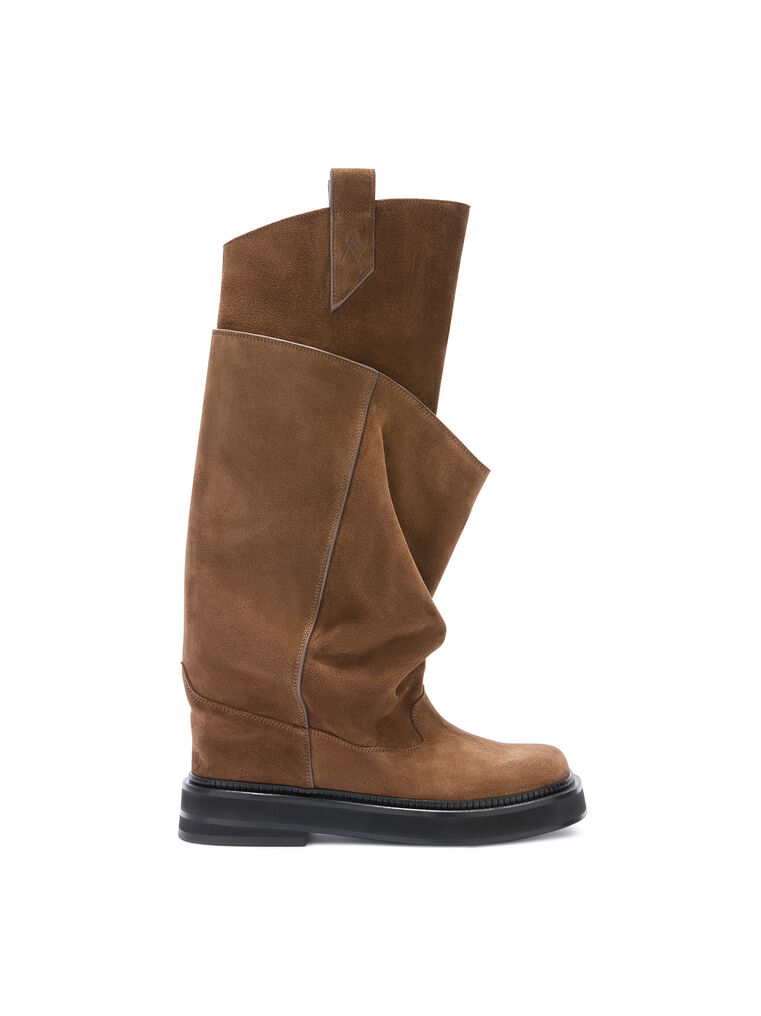 Attico Combat Boot ''new Robin Passeggiata'' Brown In Brown