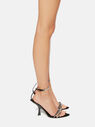 THE ATTICO ''Ester'' black and crystal sandal Black and Crystal 241WS788L007ST627