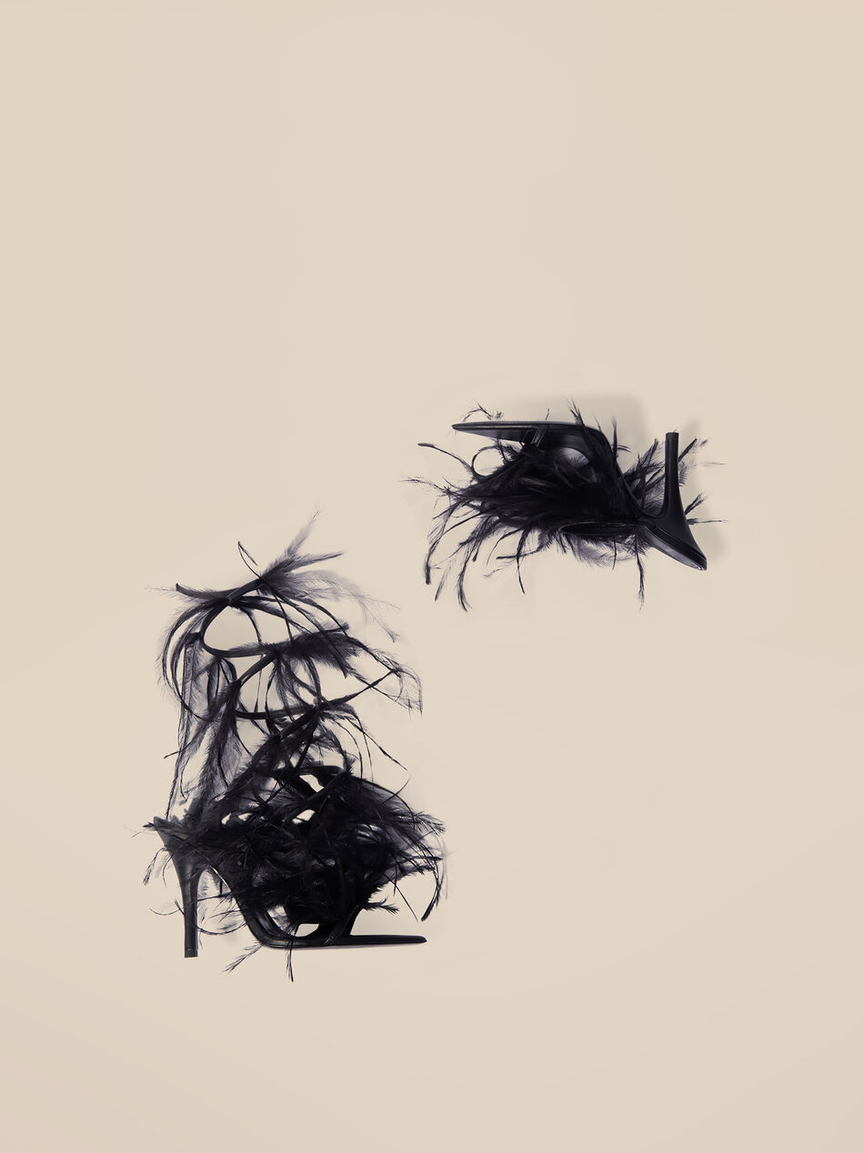 THE ATTICO ''Judy'' sandal mismatched black BLACK 246WS804L001F100