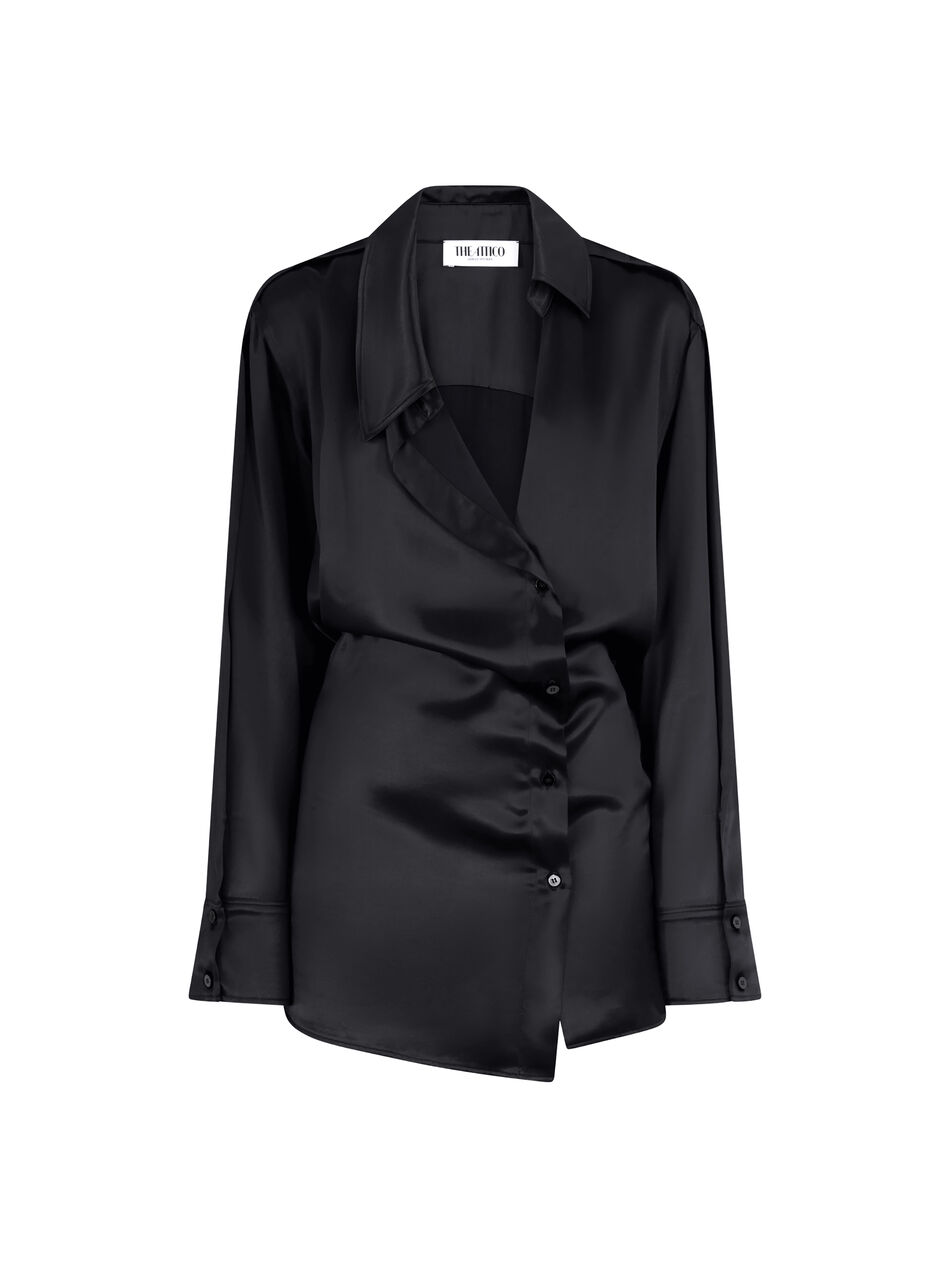 THE ATTICO Black mini dress Black 260WCA00462VVV102AA100