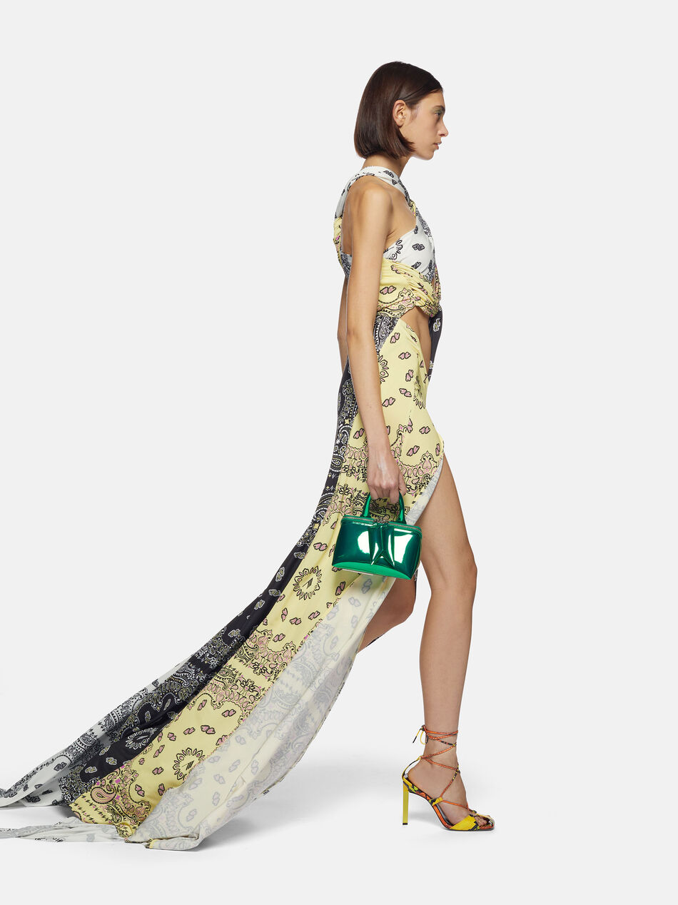 THE ATTICO "Dara" multicolor bandana long dress MULTICOLOR 238WCW83E084P021