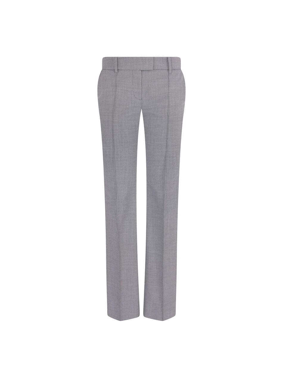 THE ATTICO Grey long pant WHITE/BLACK 260WCP00302WWC002AA020