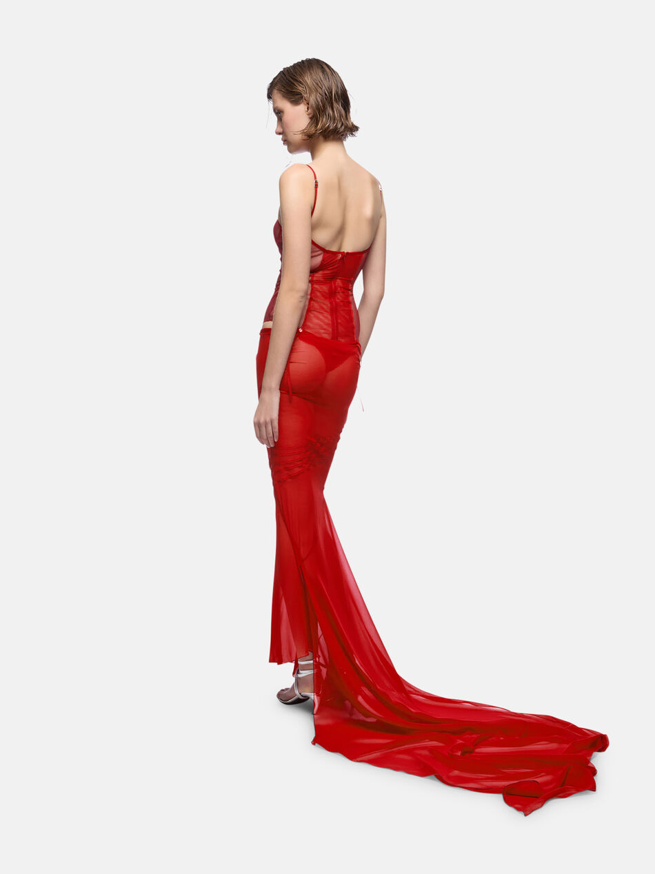 THE ATTICO Red long dress RED 250WCW00226MIX053AA010