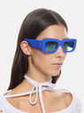 THE ATTICO ''Marfa'' electric blue sunglasses